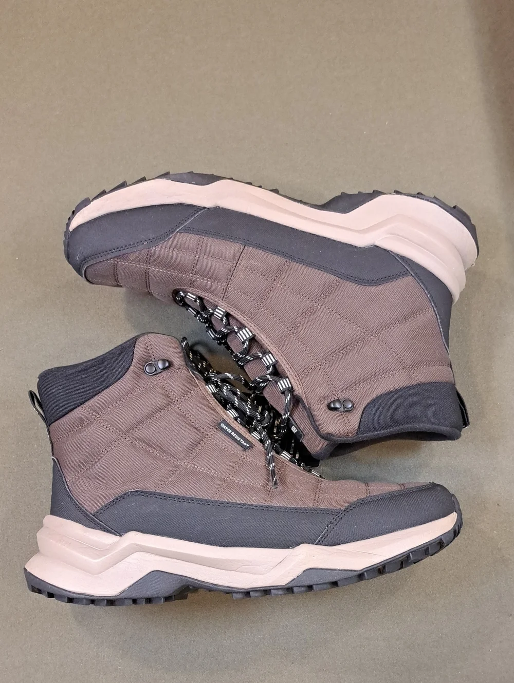 Eddie Bauer Track Quilted Boot - Color: Brown - Size: Men 12